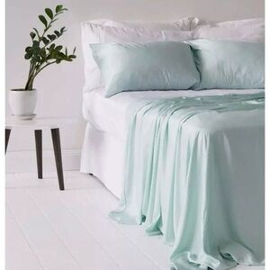 NWT Ettitude Signature Bamboo Lyocell Sheet Set Full Paradise Green Organic